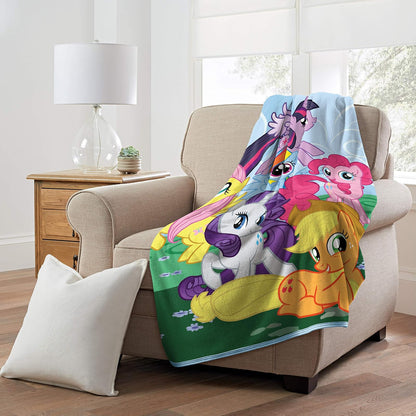 Hasbro 's My Little Pony Join The Herd - Manta Micro Raschel, 46 x 60 Pulgadas, Multicolor