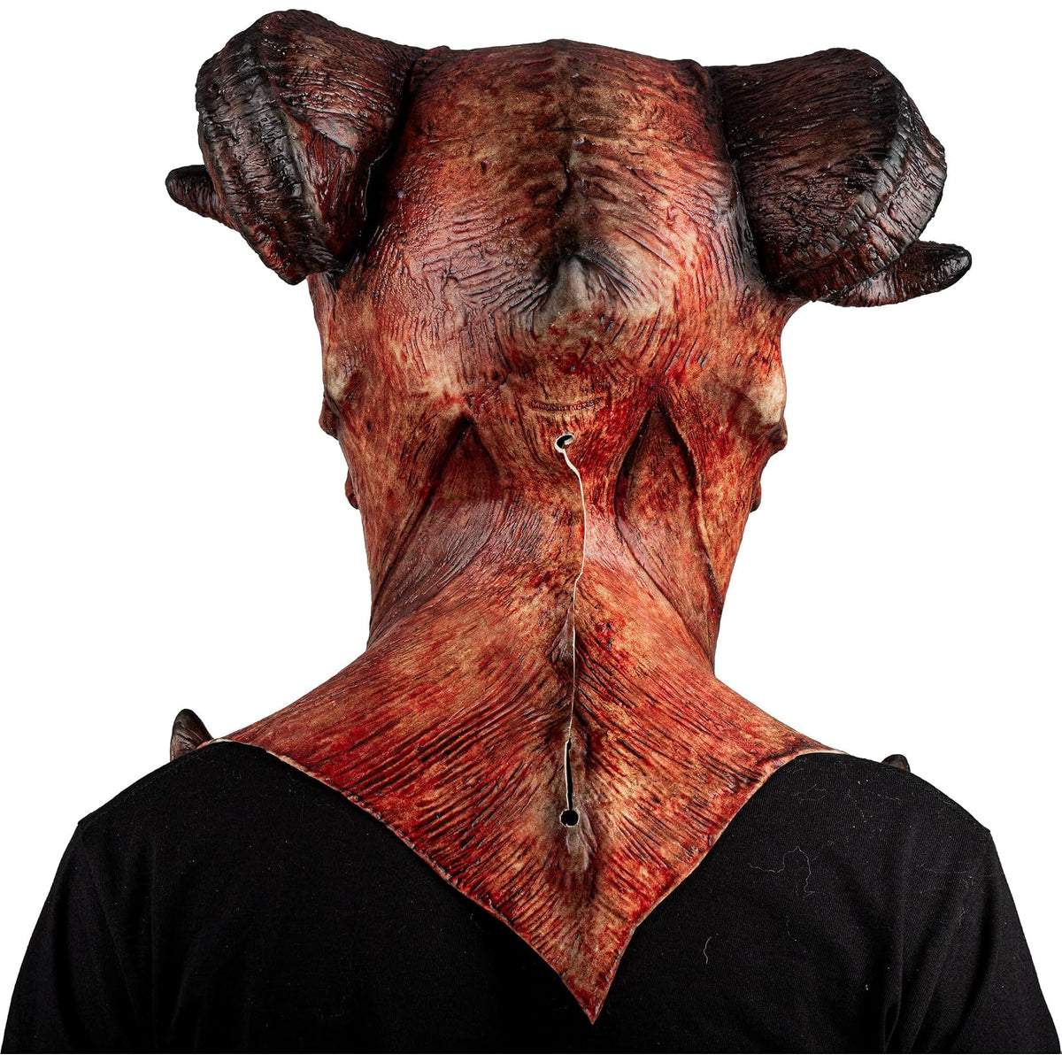 Ghoulish Productions Máscara De Látex Astaroth Devil´s, Accesorio Cosplay Calavera Demonio Rojo, Disfraz Aterrador para Halloween y Fiestas Temáticas, Cosplay Demonio con Cuernos, Diseño Artesanal