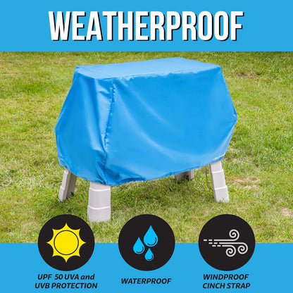GoSports - Funda Universal para Mesa de Agua para niños, antirayos UV, Impermeable, se Adapta hasta 41 x 25 x 34 Pulgadas, Solo Funda, Color Azul