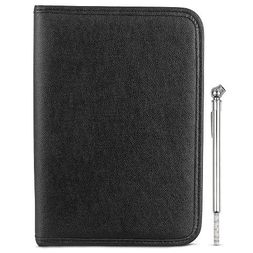 Samsill - Soporte para registro y seguro de automóvil, organizador de guantera Maunal del propietario, 7.25 x 10 pulgadas, soporte para documentos de automóvil, color negro