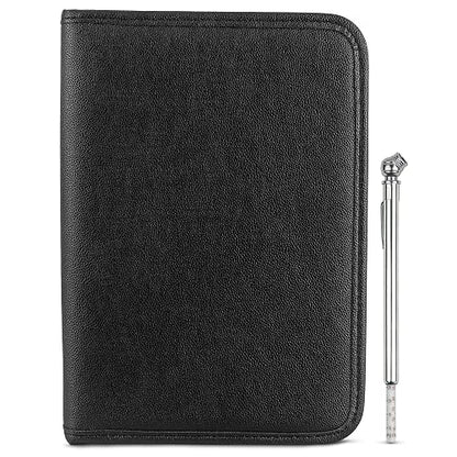 Samsill - Soporte para registro y seguro de automóvil, organizador de guantera Maunal del propietario, 7.25 x 10 pulgadas, soporte para documentos de automóvil, color negro