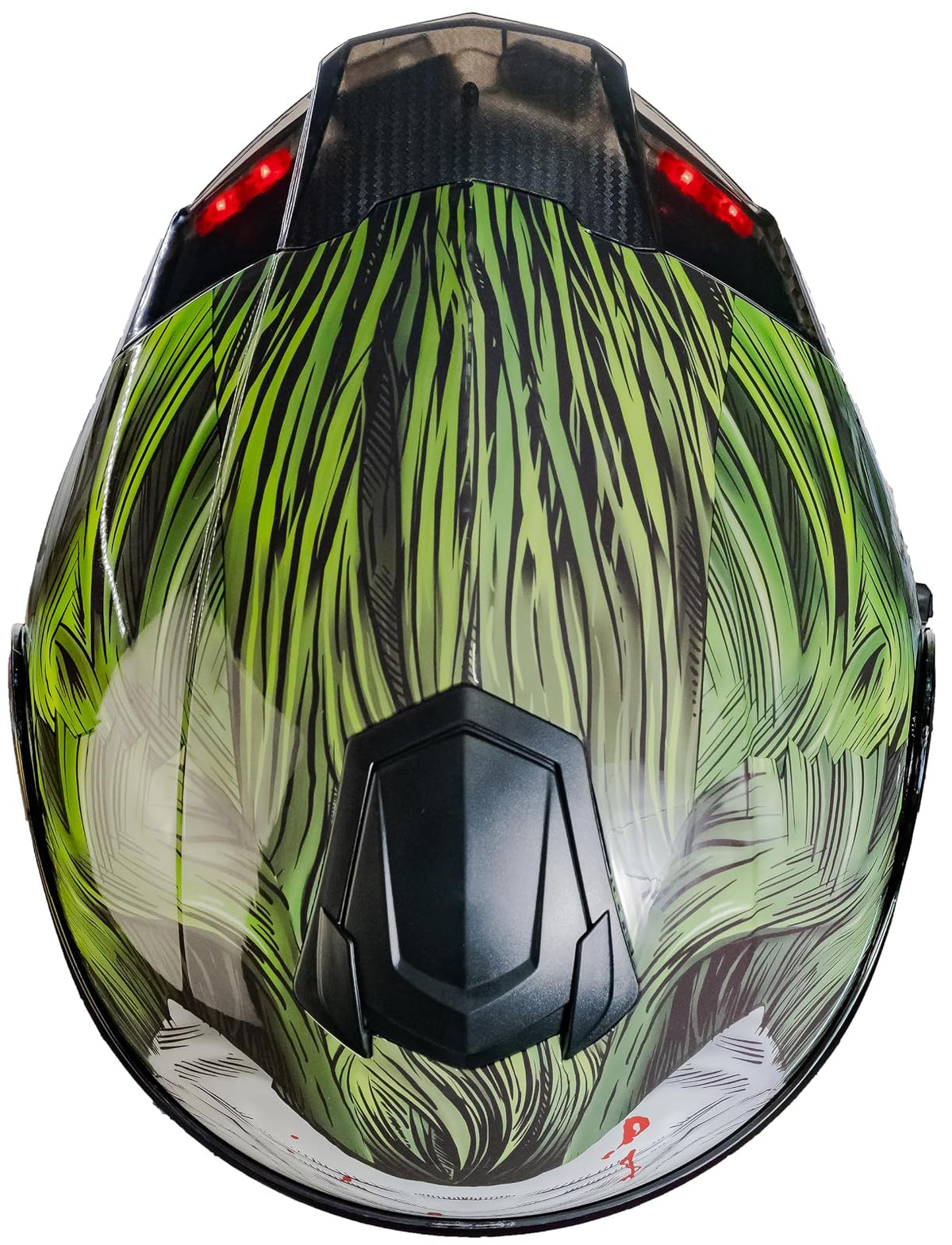 KOV Casco Abatible Joker Guasón Moto DC Comics Led + Lentes (M)