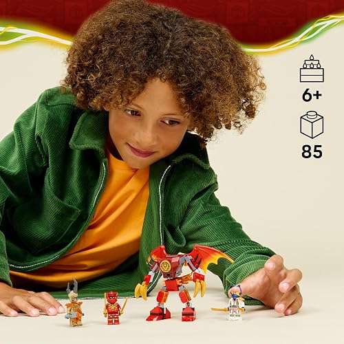 LEGO Ninjago Pack de Combate: Mech Dragón de Kai – Mech de Juguete – Juego con 3 Minifiguras, Entre Ellas Kai y Sora – Set de Construcción para Niños y Niñas Desde 6 Años – 71851