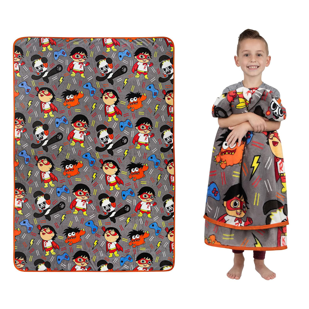 Franco Manta de Felpa Patrulla Canina para Niños - 62 in x 90 in - Ryan's World
