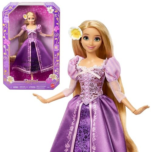 Mattel Disney Princess Sparkling Princess Rapunzel Muñeca de Moda