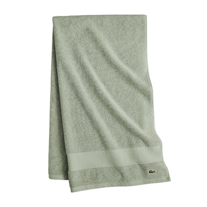 Lacoste Heritage Supima Toalla de Algodón - Bath Towel 30x54 - Aloe