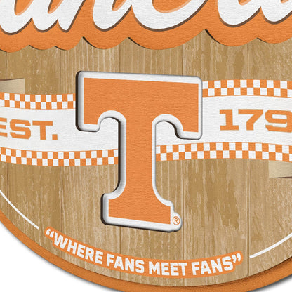 YouTheFan NCAA Tennessee Volunteers Fan Cave Letrero