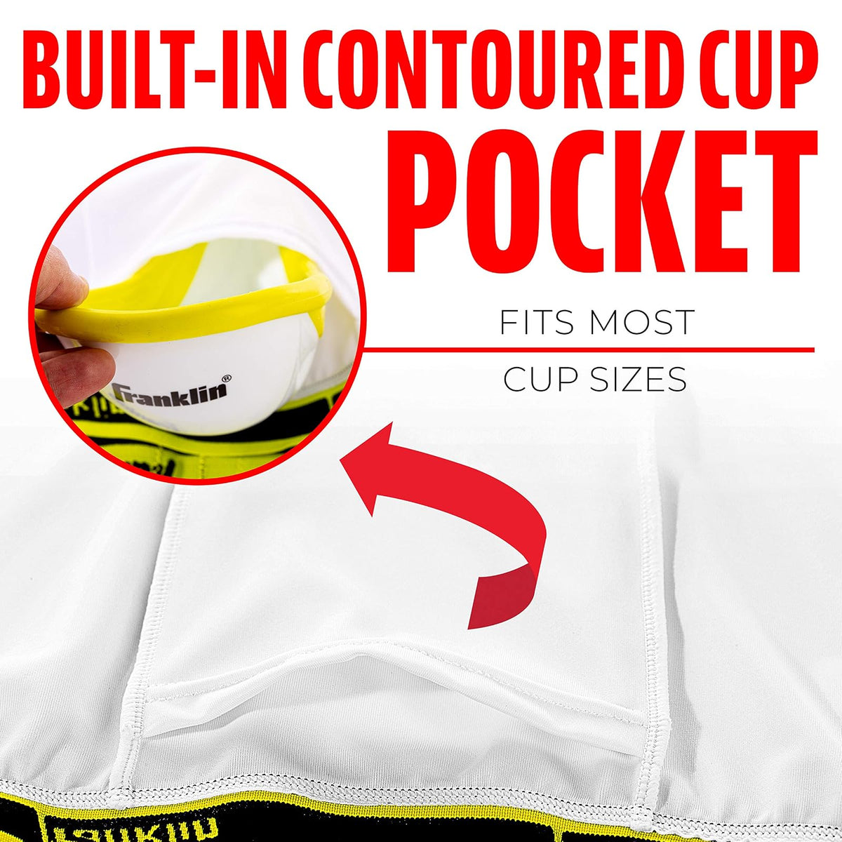 Franklin Sports - Pantalón Corto de compresión para Adultos