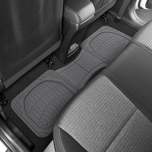Motor Trend flextough alfombrillas - Plato hondo alfombrillas de goma resistente para automóvil SUV Camión & Van, color negro, Gris