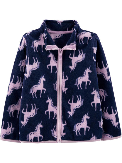 Simple Joys by Carter's Chaqueta de Forro Polar con Cremallera Completa Chaqueta de Forro Polar para Niñas