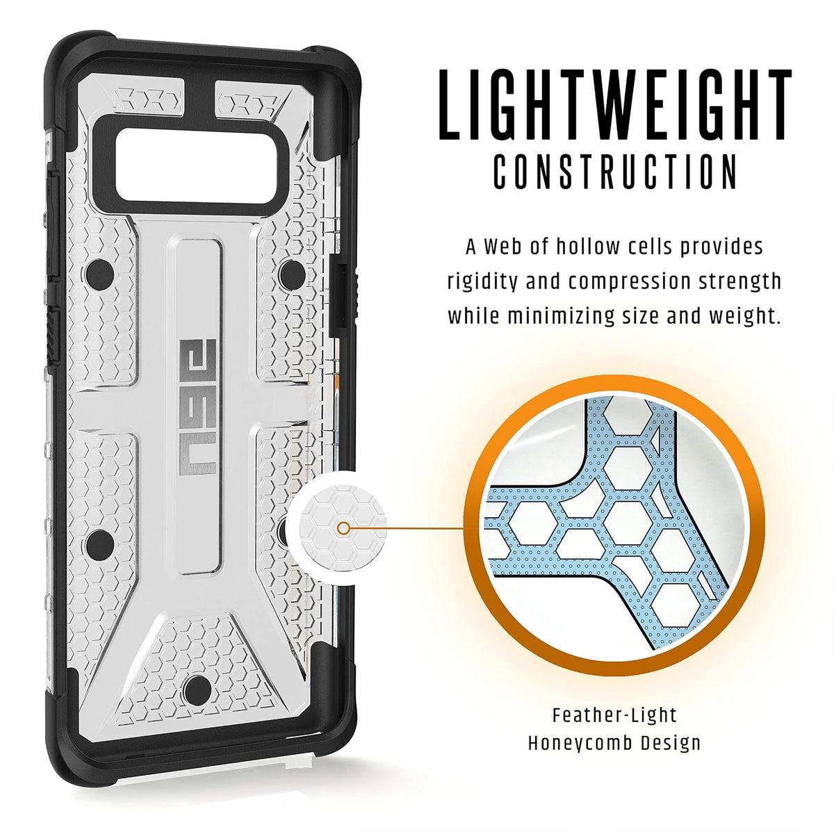 URBAN ARMOR GEAR UAG Samsung Galaxy Note8 teléfono Celular, Plasma, Hielo (Plasma - Ice)