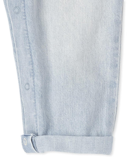 The Children's Place And Toddler Girls Denim Shortalls Mamelucos bebés niñas