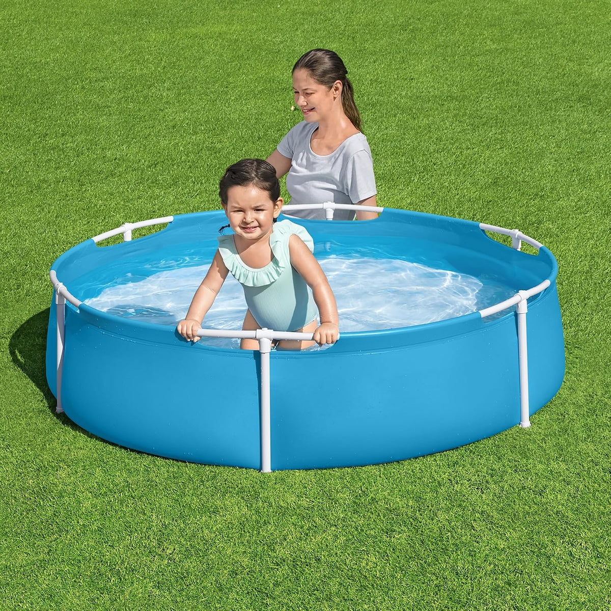 Bestway My First Frame - Piscina Redonda (diámetro 152 x 38 cm), Color Azul