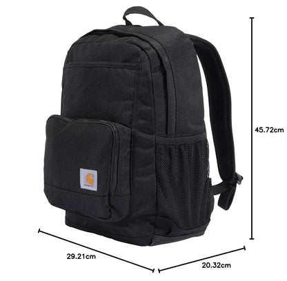 Carhartt - Mochila de 23 litros con un solo compartimento, paquete duradero con funda para portátil y base resistente a la abrasión Duravax, mochila de 23 litros (negro)