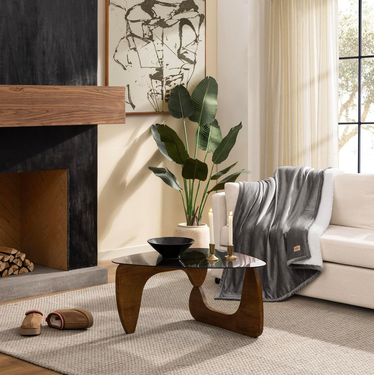 UGG Bliss - Manta de Felpa de Forro Polar Suave y esponjosa para Cama o sofá, de Gran tamaño, cálida, Reversible, Lavable a máquina, Peso Medio, decoración del hogar, Manta de Regalo, 50 x 70