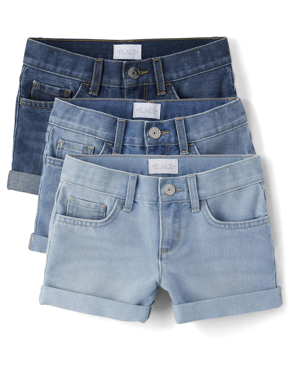 The Children's Place Short con puño Enrollable Pantalones Cortos para Niñas