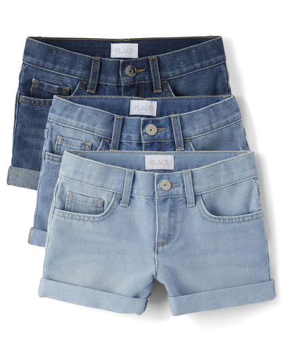 The Children's Place Short con puño Enrollable Pantalones Cortos para Niñas