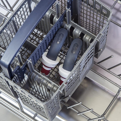 Zyliss - Tapones de botella de cierre fácil – Tapones de vino y champaña a prueba de fugas con mango largo de fácil bloqueo, agarre cómodo, sello hermético, diseño moderno en gris y rojo, duradero y