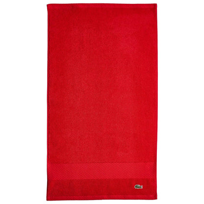 Lacoste Heritage Supima Toalla de Algodón - Hand Towel 16x30 - rojo