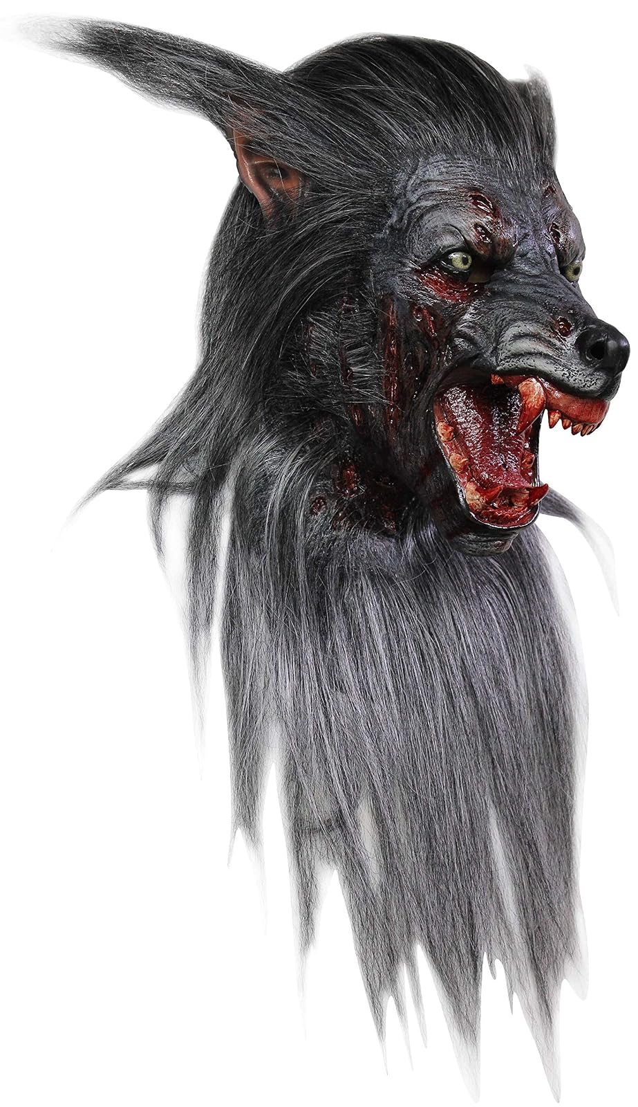 Black Wolf, Máscara de Hombre Lobo Bestia Sangrienta, Máscaras de Hombres Lobo Ideal para Disfraz de Halloween