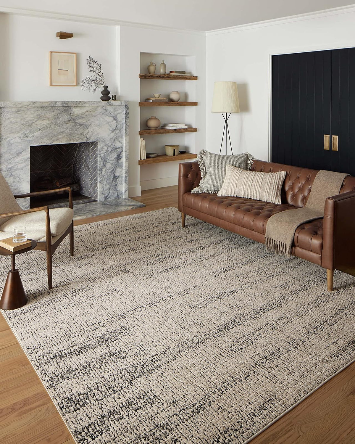 Loloi Rugs Darby - Alfombra de Pasillo Tejida - 4' x 2'7" (Rectangular) - antracita