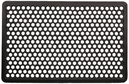 Tapete Antifatiga Mat Black 55 x 85 cm Perforado con Orillas Achaflanadas - Muy Confortable - Ideal para Colocarse en Entradas, Negocios, Puestos de Trabajo, etc.
