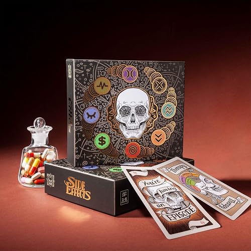 Pillbox Games Efectos Secundarios: desata la diversión y el Caos usando Terapia y medicamentos en Este Juego de Cartas de Golpe para 2 a 8 Jugadores