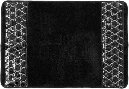Popular Bath Sinatra Cortina de Ventana para Baño Rubor - Negro - Moderno