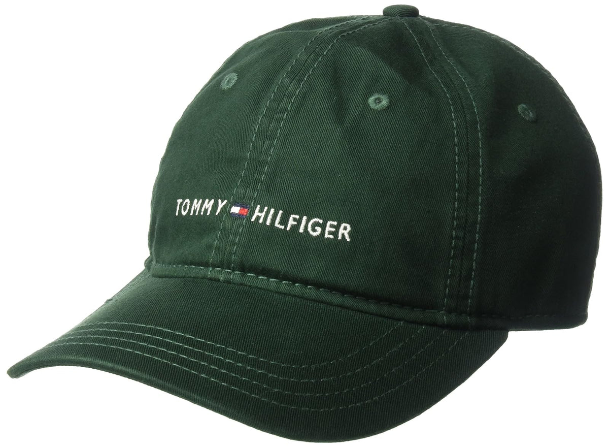 tommy hilfiger Men 's Logo papá gorra de béisbol, Rosado petunia, Talla única - Pine Grove