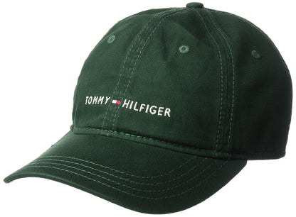 tommy hilfiger Men 's Logo papá gorra de béisbol, Rosado petunia, Talla única - Pine Grove
