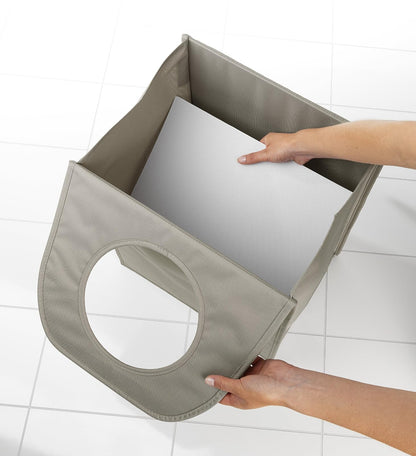 Brabantia 104282 Bolsa para Ropa Sucia Rectangular, Gris