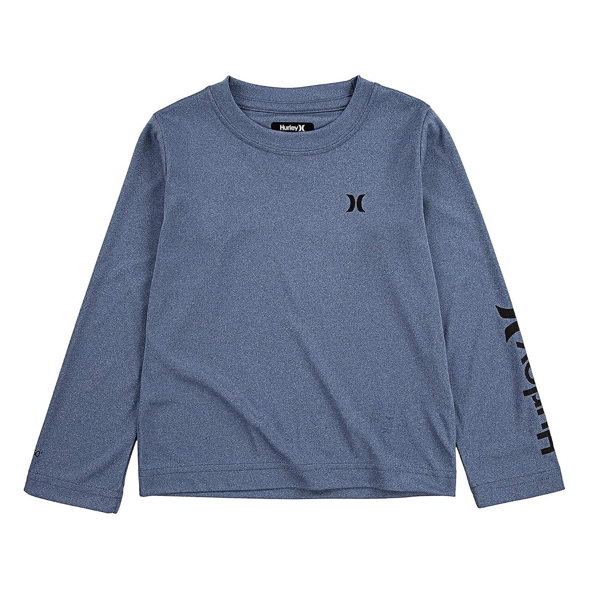 Hurley - playera de natación de manga larga UPF 50+ para niños - CH - Delft Heather
