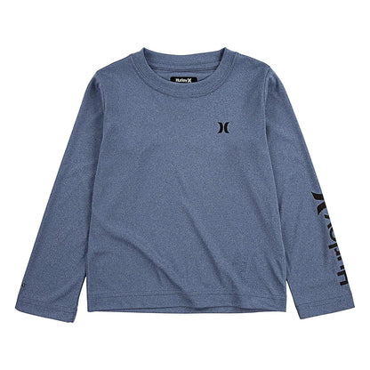 Hurley - playera de natación de manga larga UPF 50+ para niños - CH - Delft Heather