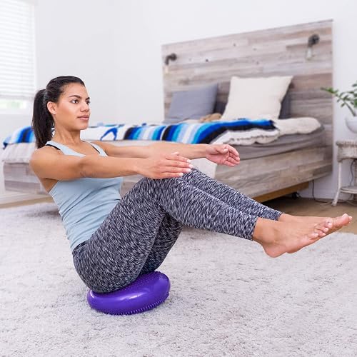 ProsourceFit Diameter Core Balance Cushion Exercise Disc Trainer Board with Pump
