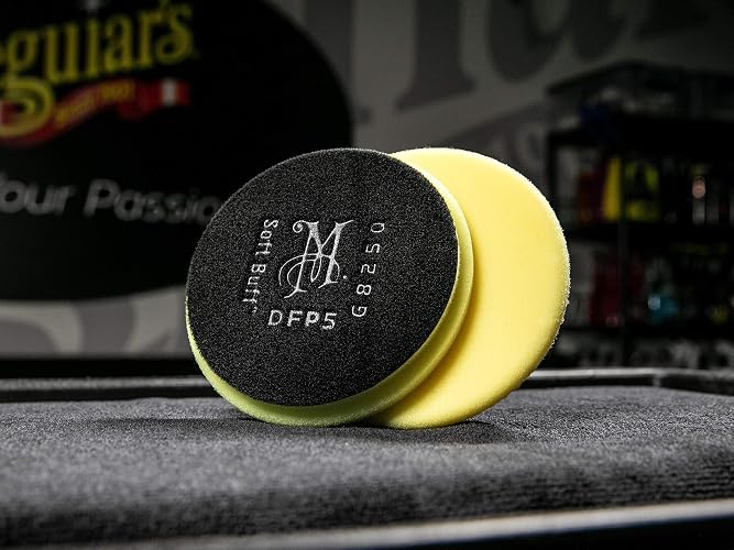 Meguiar's Soft Buff Disco de Pulido de Espuma DA DFP5, Amarillo, 13 cm