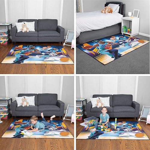 Franco - Alfombra Antideslizante para habitación Infantil, 69 x 52 Pulgadas, Space Jam 2 A New Legacy