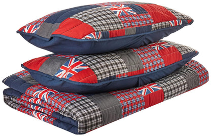 Pepe Jeans, Quilt King 100% Algodón, Color Azul, Ren.