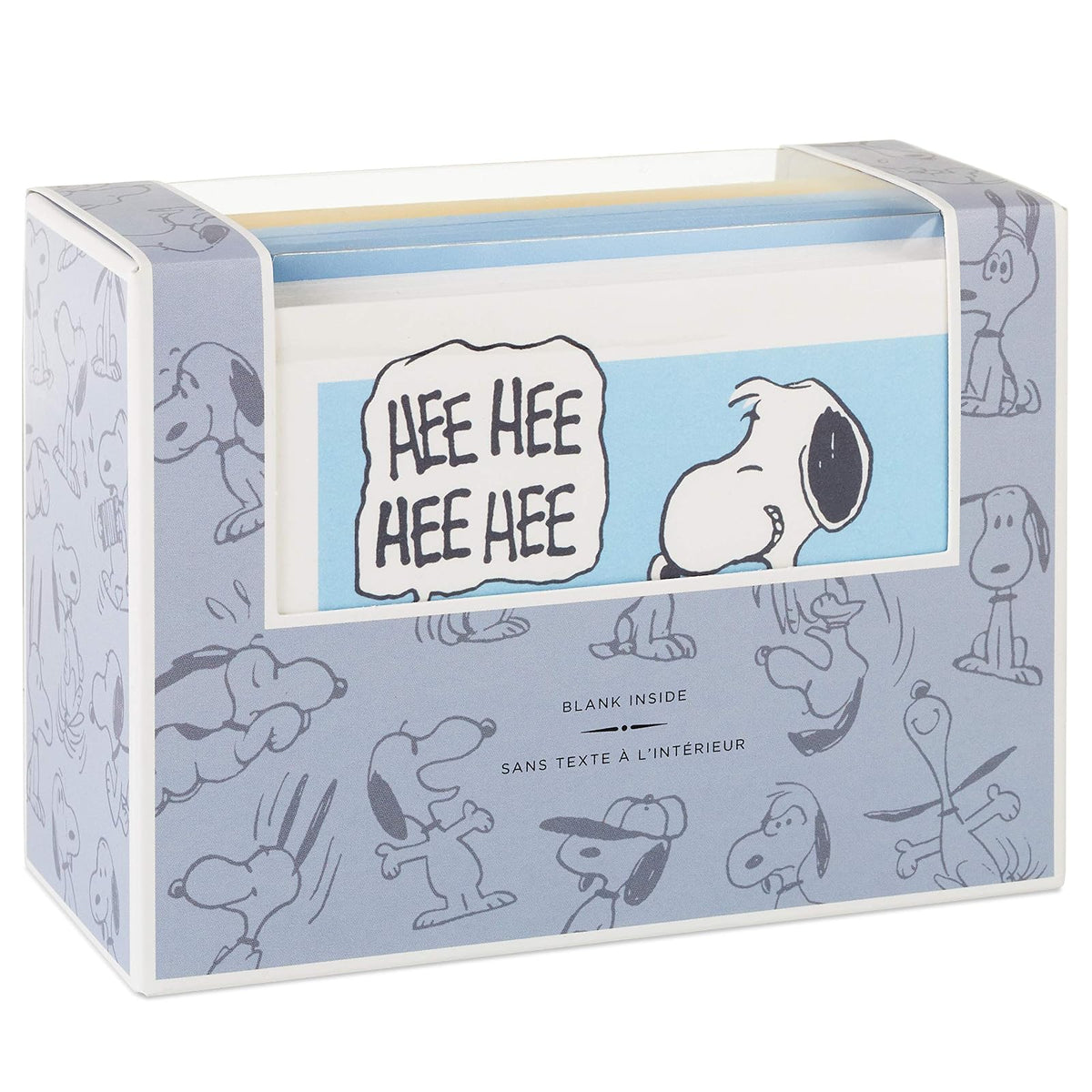 Hallmark Peanuts - Surtido de tarjetas en blanco, 70 aniversario (40 tarjetas de notas con sobres)