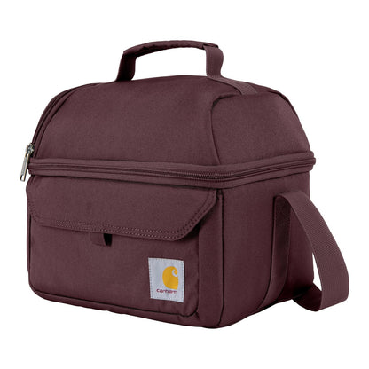 Carhartt - Fiambrera aislada con 12 latas y Dos Compartimentos, lonchera Totalmente aislada - Enfriador de almuerzo aislado de 12 latas - Lonchera grande (puerto)