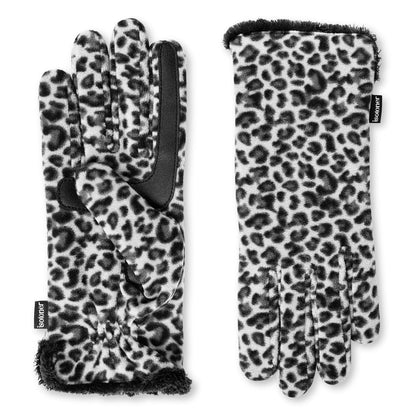 isotoner - Guantes de forro polar elástico para mujer con forro de microfibra y tecnología Smart Touch