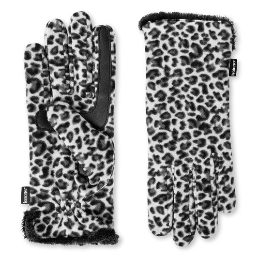 isotoner - Guantes de forro polar elástico para mujer con forro de microfibra y tecnología Smart Touch