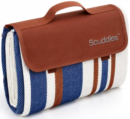 Scuddles - Manta de Picnic de Doble Capa para Exteriores, Resistente al Agua, práctica, para Primavera, Verano, Camping, Ideal para la Playa