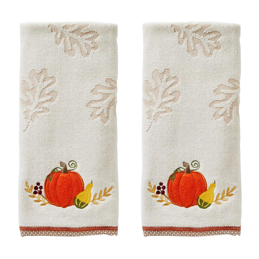 SKL Home - Juego de Toallas de Mano Tradicionales de Calabaza para baño, Cocina, Bar y Regalo, 2 Unidades Naturales
