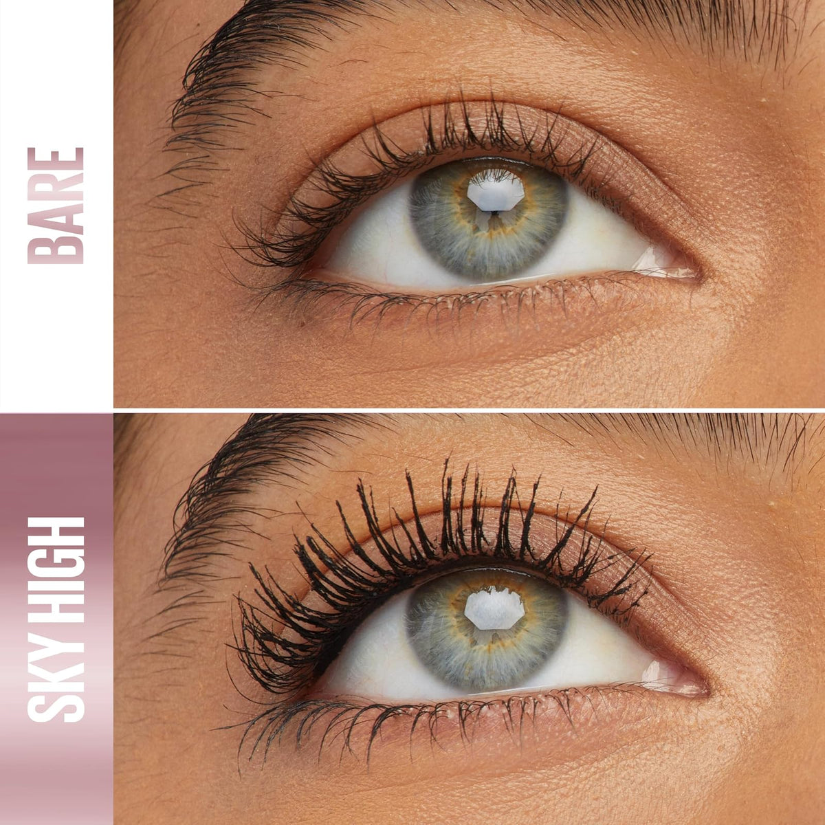 Maybelline Sky High Cosmic Black Máscara de Pestañas, Dura 24H, Lavable