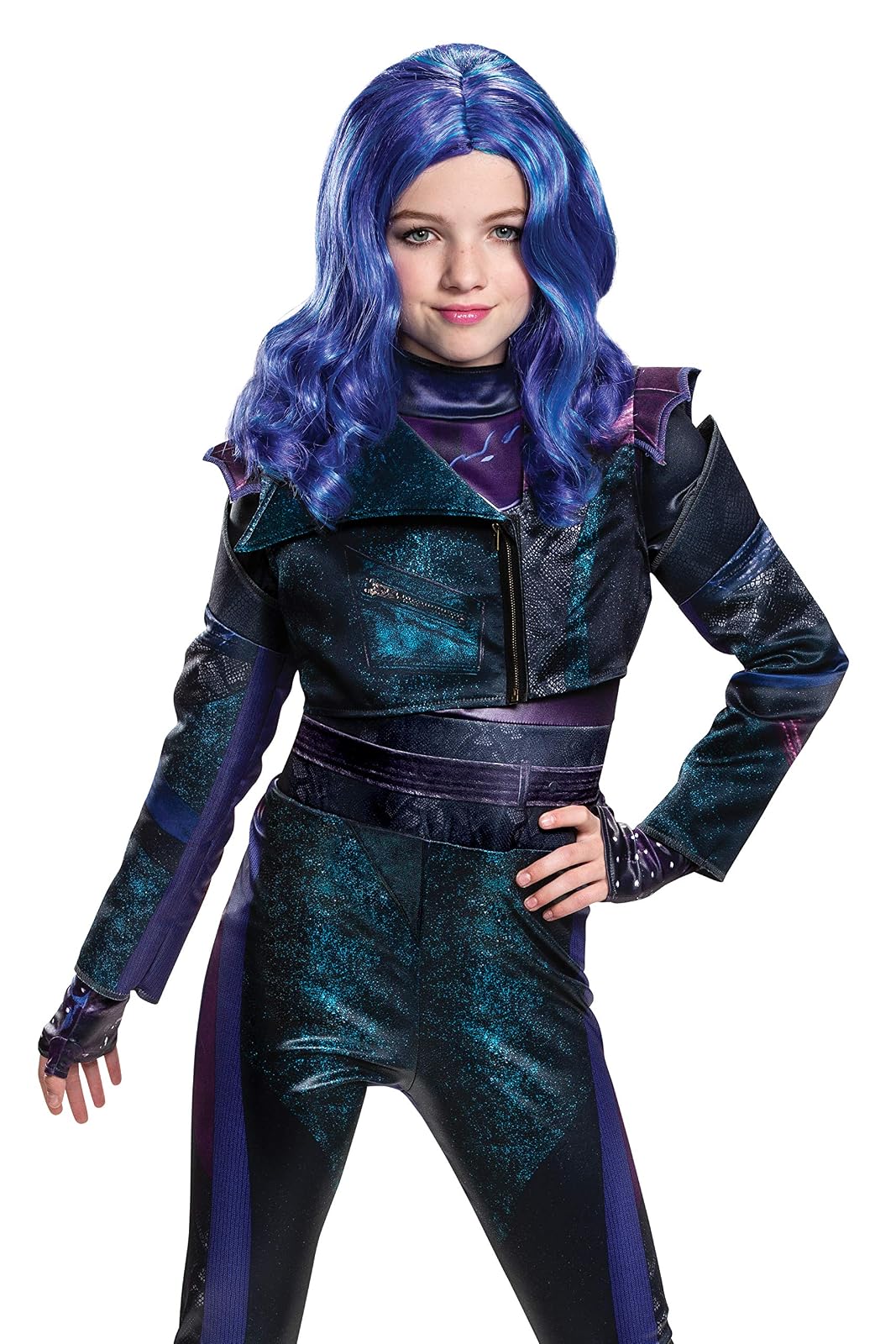 Disguise Mal Descendants 3 Girls Wig Standard