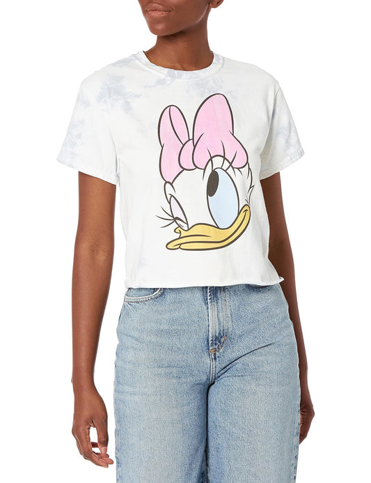 Disney Characters Daisy Big Face - Camiseta de Manga Corta para Mujer Camiseta para Mujer