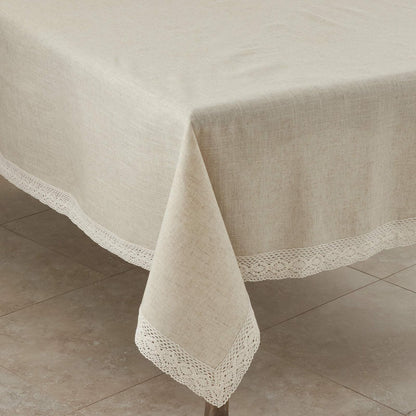 Saro Lifestyle 931 Mantel Natural Cuadrado de 72 Pulgadas, se Vende por 1 Pieza