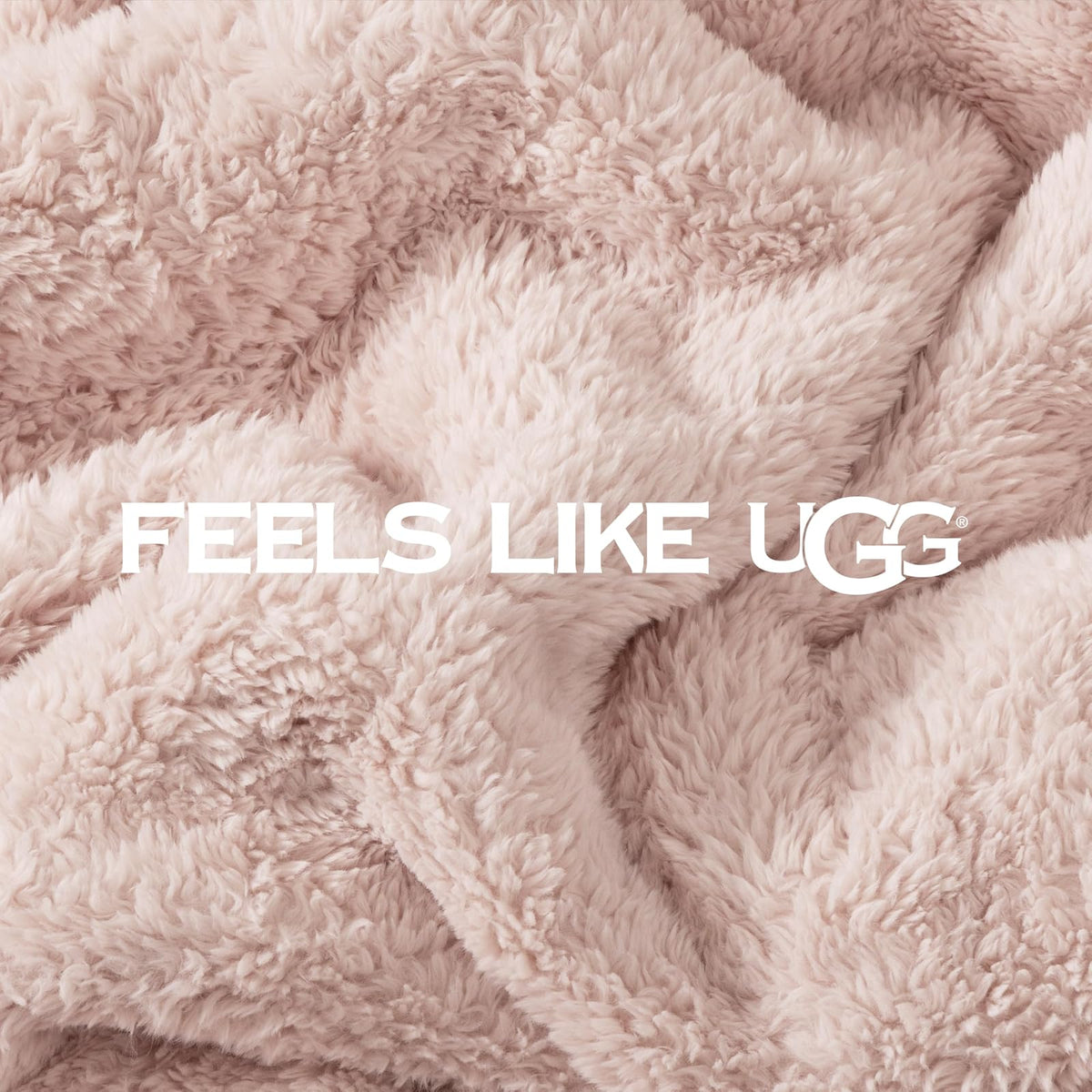 UGG Whitecap - Manta de Felpa de Forro Polar, Ligera, Suave, acogedora para sofá, decoración del hogar de Lujo para Sala de Estar, Lavable a máquina, Mantas de Franela hipoalergénicas, 50 x 70