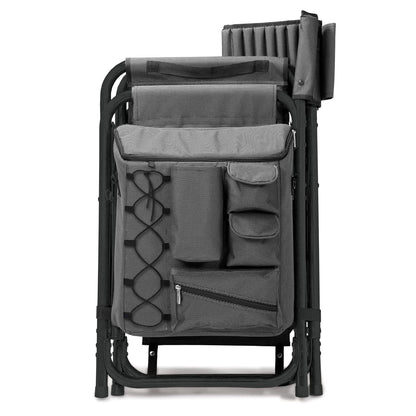 Picnic Time 807-00-679-000-0 Silla Plegable, Color Negro