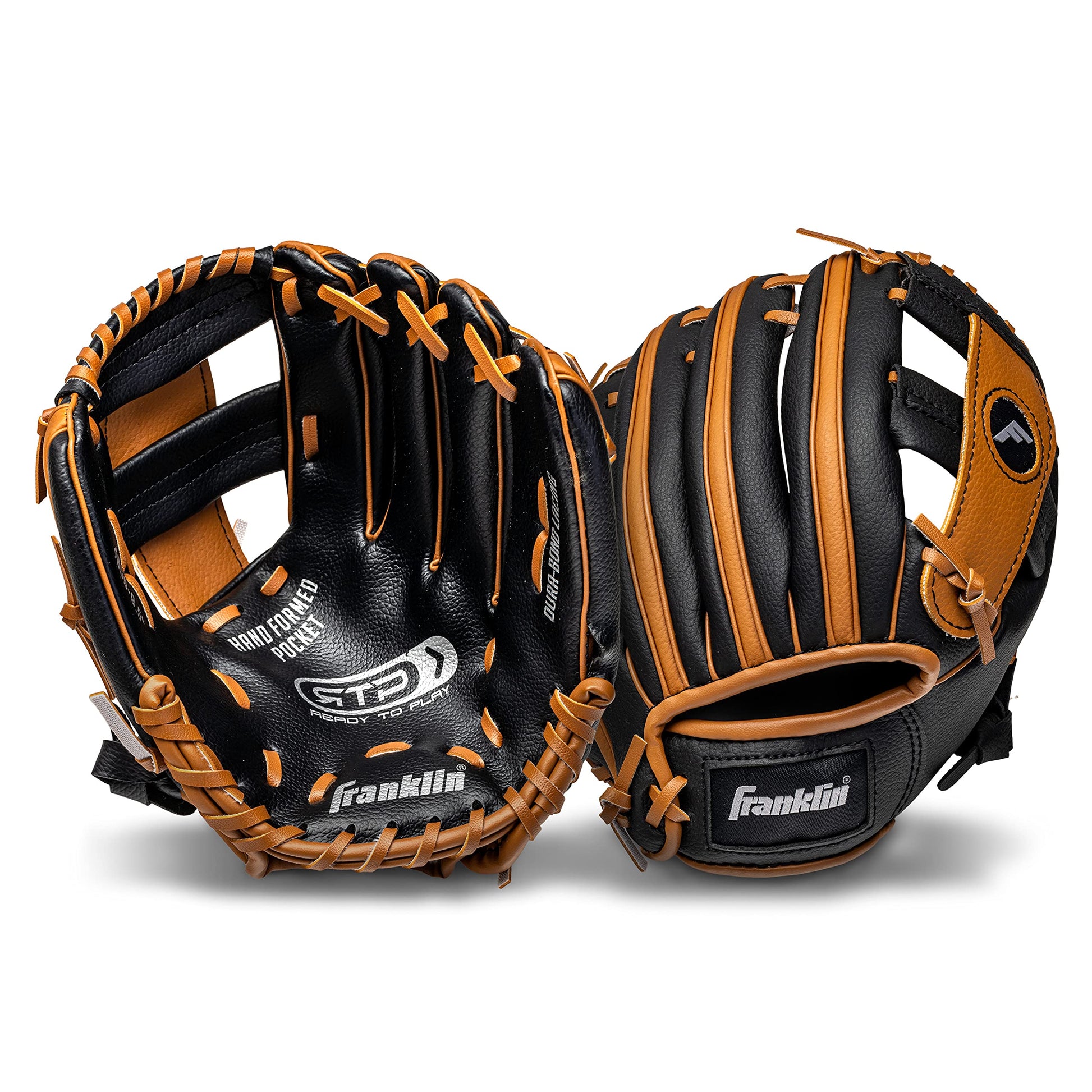 Franklin Sports - Guantes de béisbol para niños, juego de guantes y pelota RTP para niños y niñas, juego de guantes de teeball para niños y niña